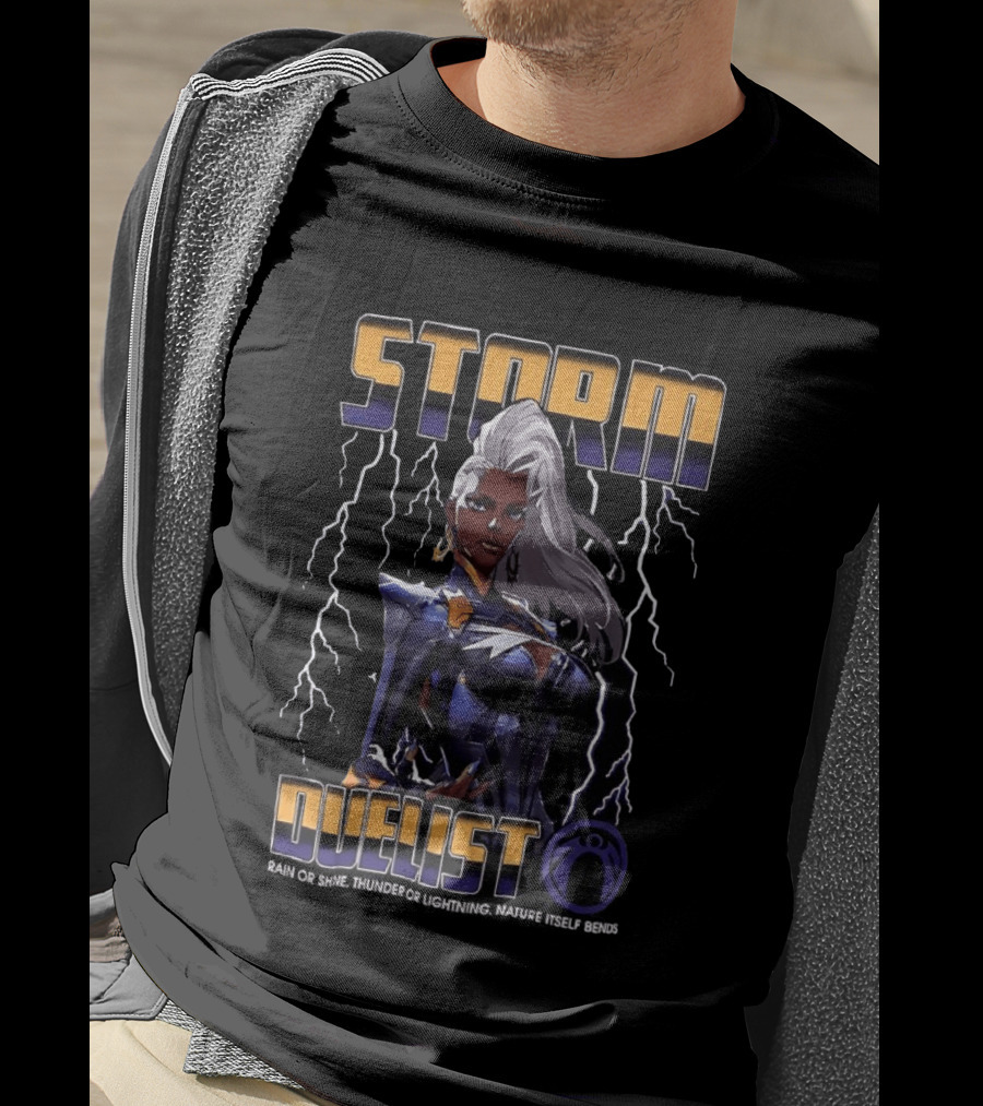 Storm Duelist Rain Or Shine Thunder Or Lightning Nature Itself Bends T-Shirt