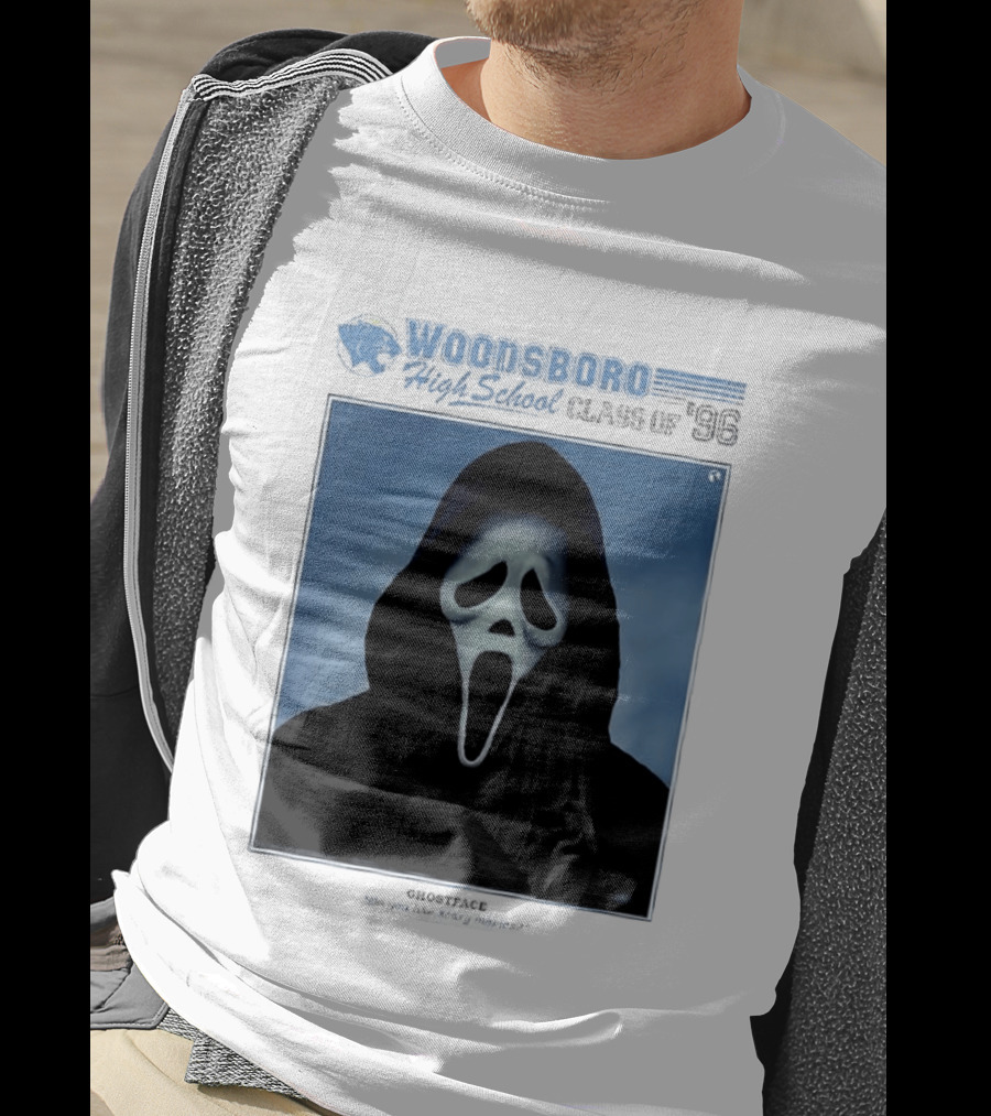 Ghostface Woodsboro High School Class Of '96 Yearbook Do You Like Scary Movies T-Shirt