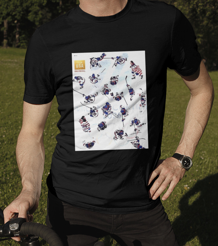 Team USA One For All Ice Hockey Uniforms T-Shirt