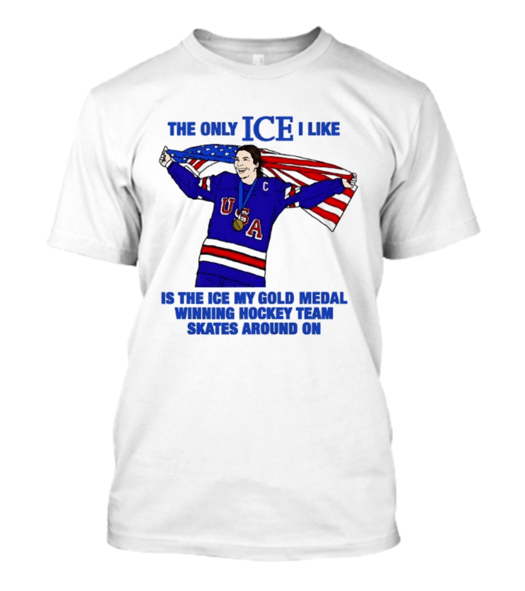 Hilary Knight USA Hockey Gold Medal Winner The Only Ice I Like T-Shirt