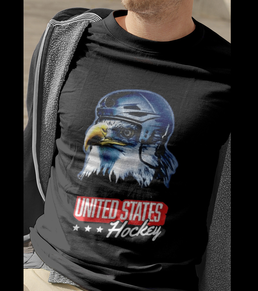 United States Hockey Eagle Milano Cortina 2026 Winter Olympics T-Shirt