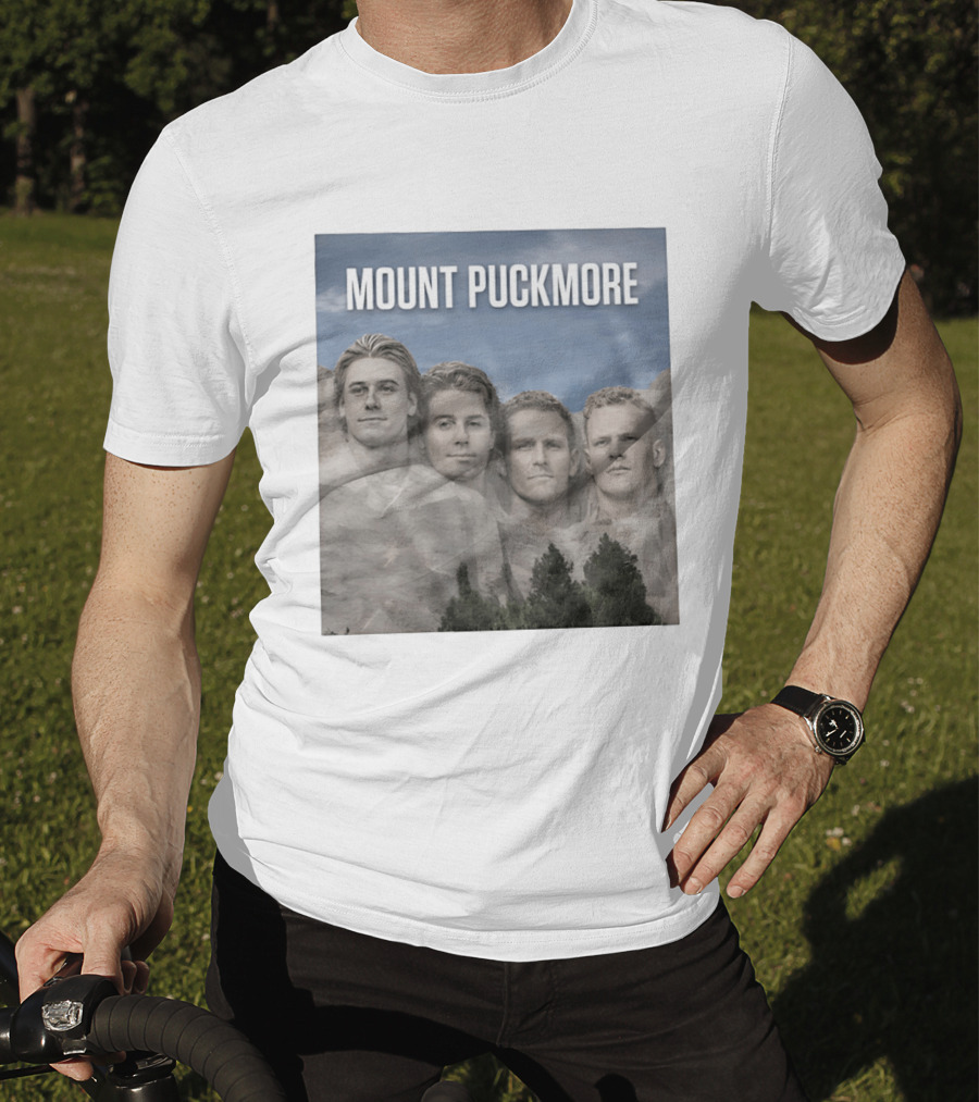 Mount Puckmore USA Hockey Champs Iconic Faces T-Shirt