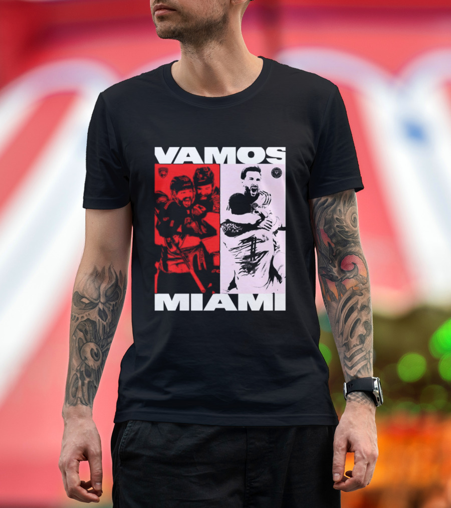 Vamos Miami Soccer Team Celebration Iconic Moments T-Shirt