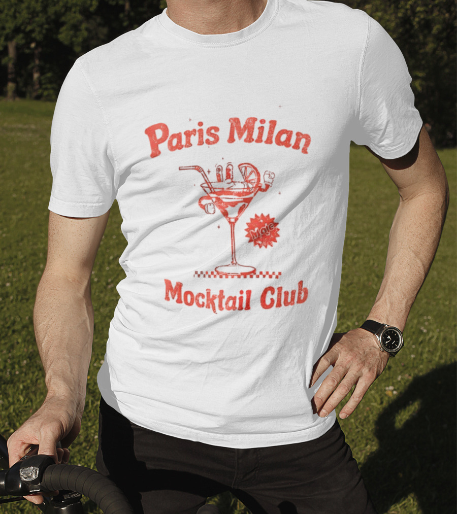 Paris Milan Mocktail Club Vintage Drink T-Shirt