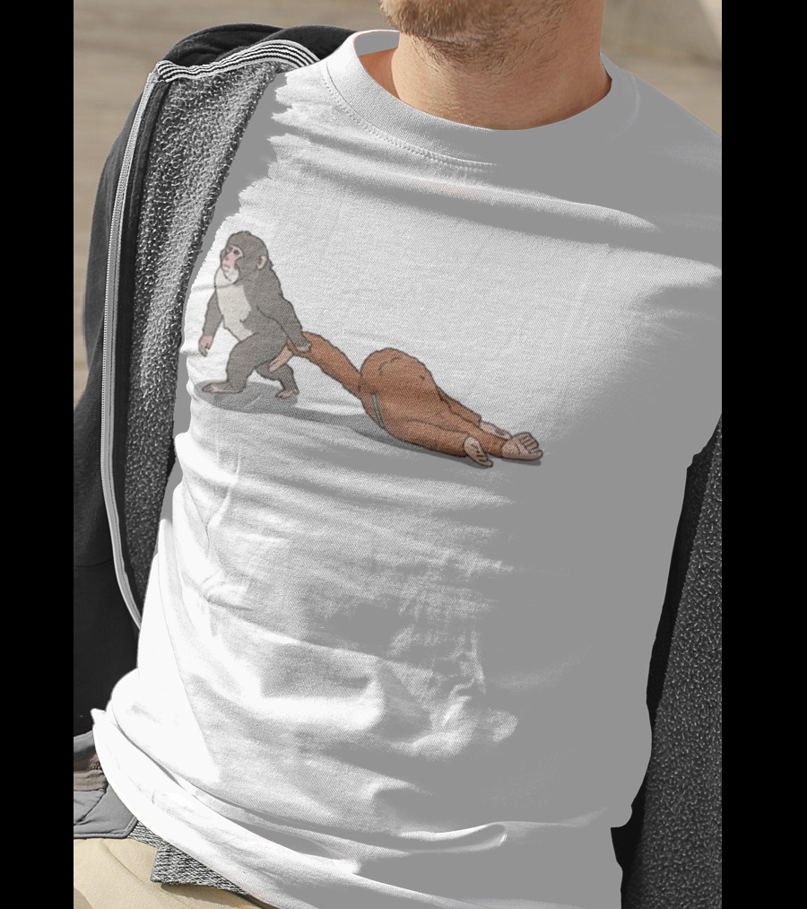 Punch The Monkey Dragging Full Body Costume T-Shirt