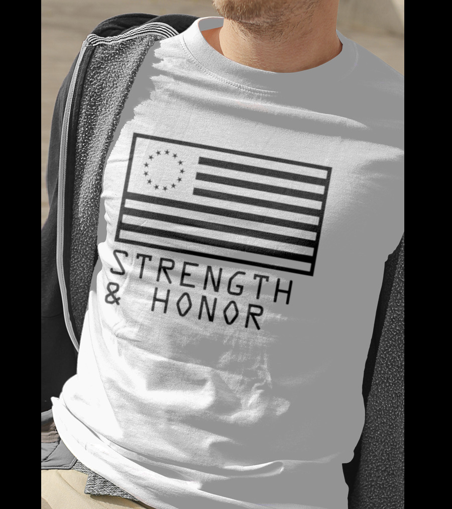Strength & Honor Betsy Ross USA Flag T-Shirt