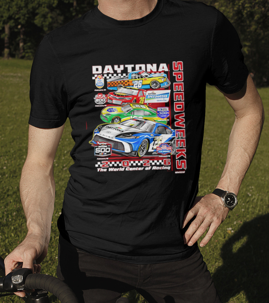 2026 Daytona 500 Speedweeks The World Center Of Racing Champion Cars Racing T-Shirt