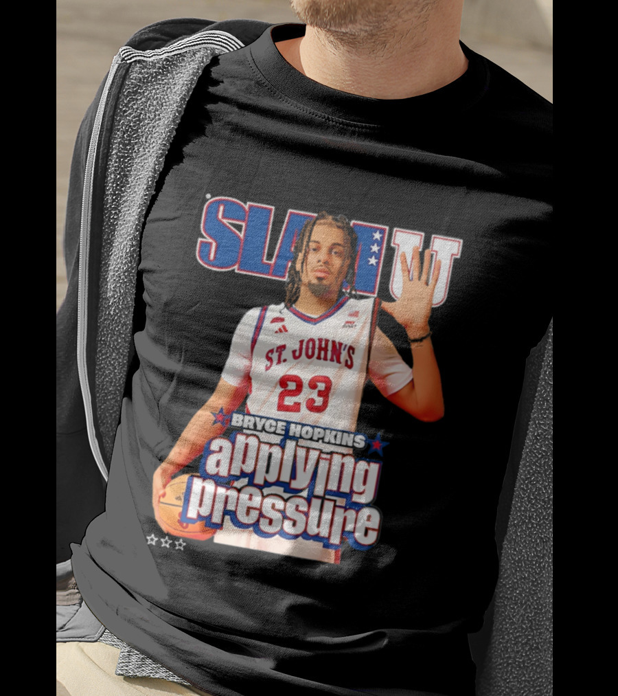 Bryce Hopkins St. John's Red Storm SlamU Applying Pressure Basketball Star T-Shirt