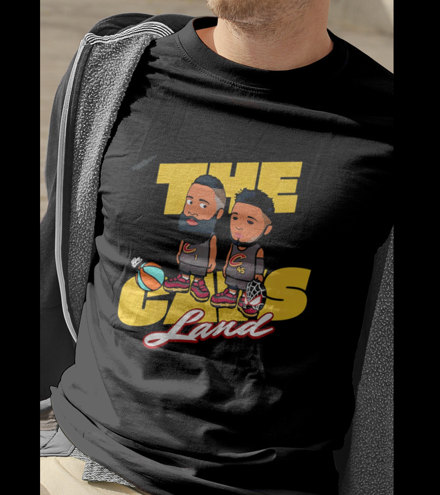 The Cavs Land Cleveland Cavaliers Cartoon Beard Spida T-Shirt