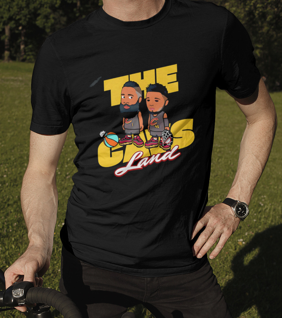 The Cavs Land Cleveland Cavaliers Cartoon Beard Spida T-Shirt