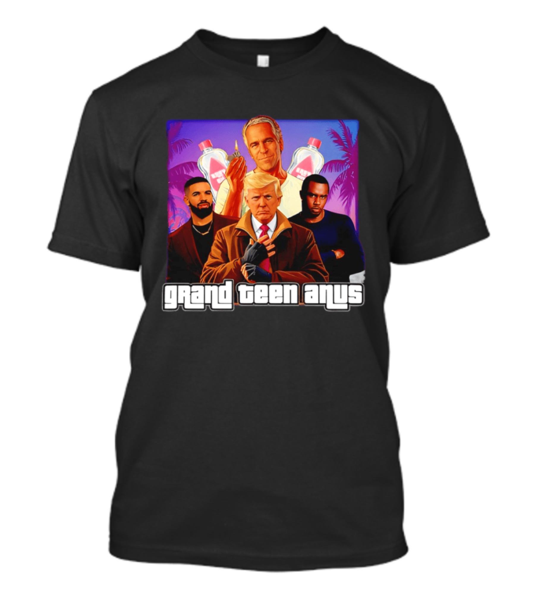 Donald Trump And Jeffrey Epstein Grand Teen Anus Political T-Shirt