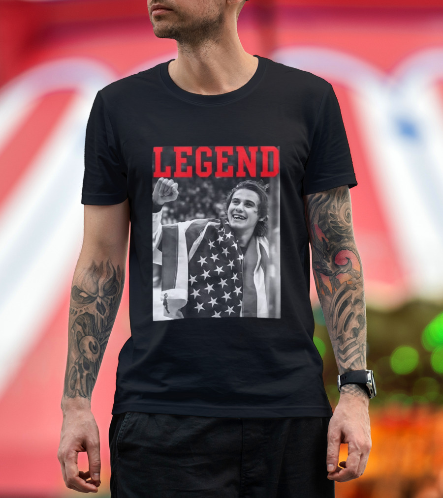 Jack Hughes USA Legend Olympic Gold Medal Hockey T-Shirt