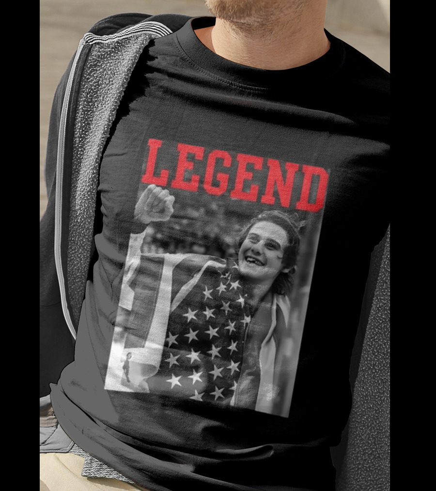 Jack Hughes USA Legend Olympic Gold Medal Hockey T-Shirt