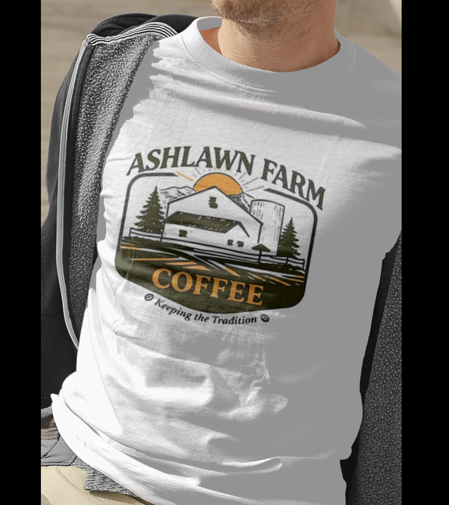 Ashlawn Farm Coffee Keeping The Tradition Vintage Farmhouse Aesthetic T-Shirt