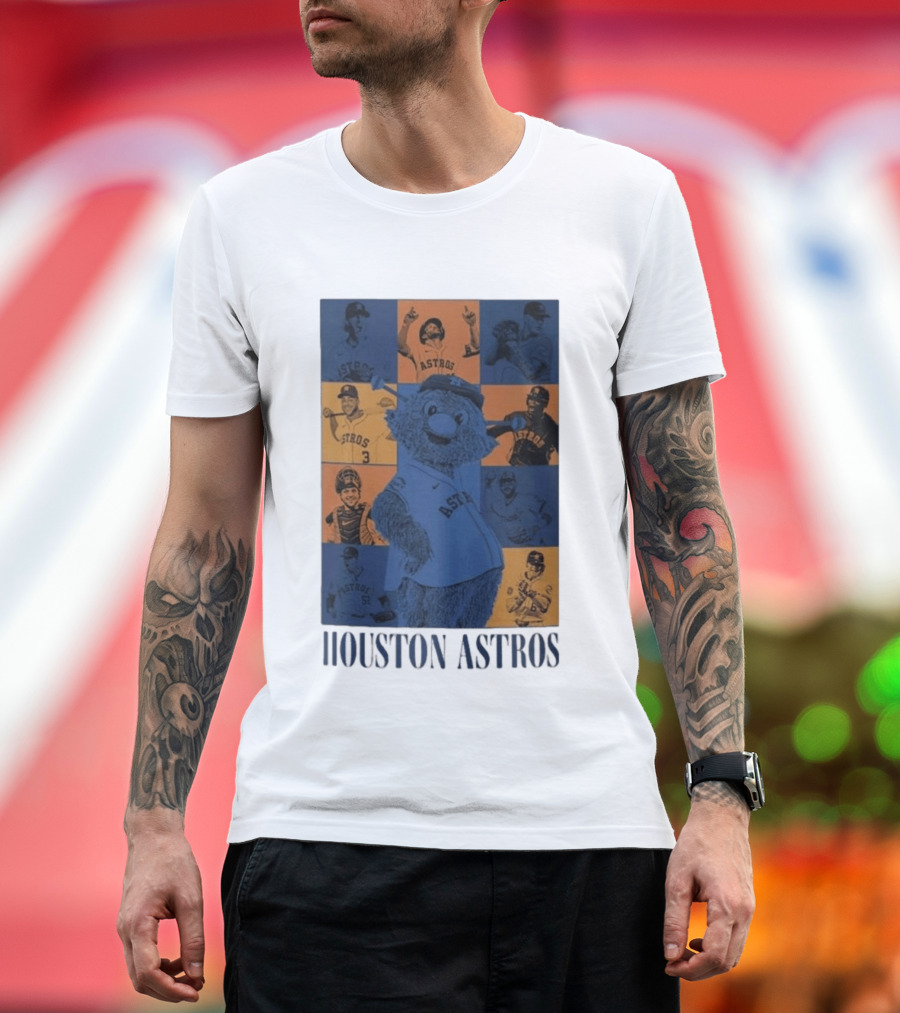 Houston Astros Mascot and Players T-Shirt
