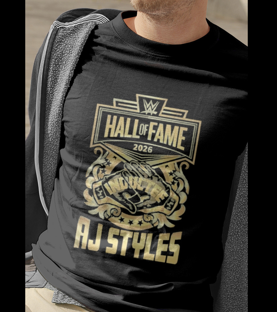 AJ Styles WWE Hall Of Fame 2026 Phenomenal Induction T-Shirt