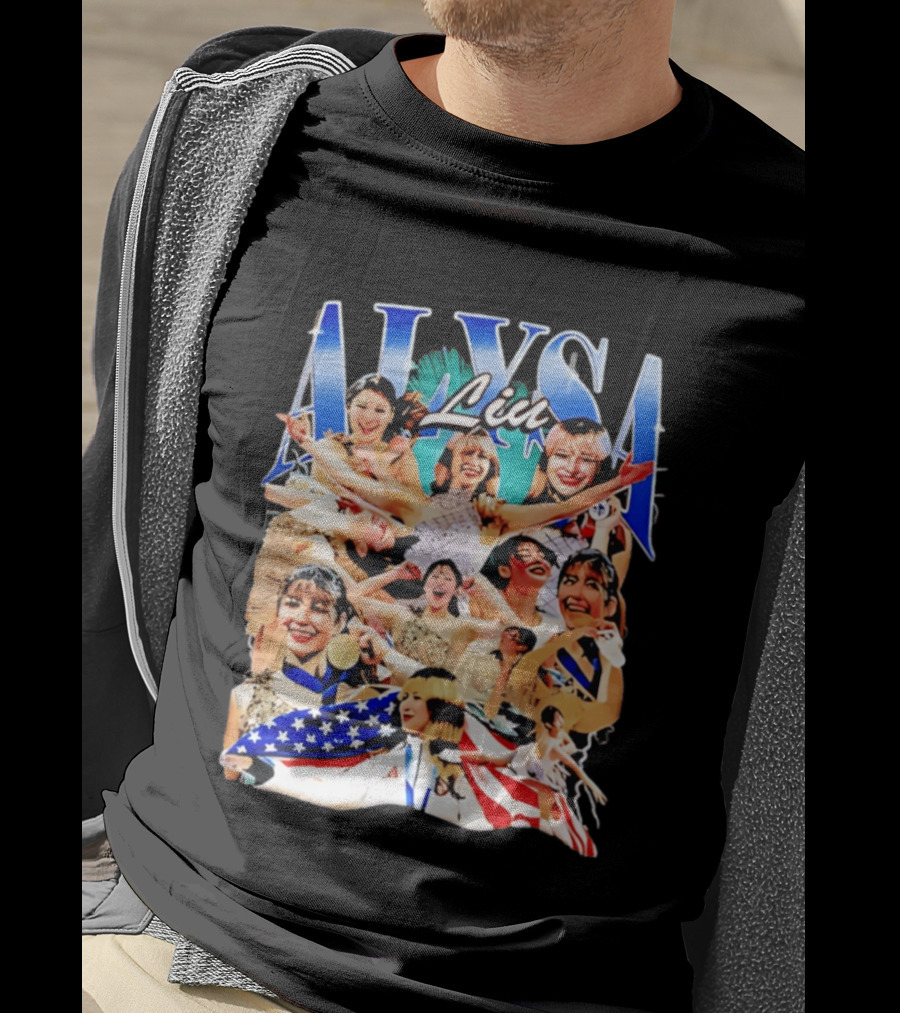 Alysa Liu Celebratory Figure Skating Moments Montage 2026 T-Shirt