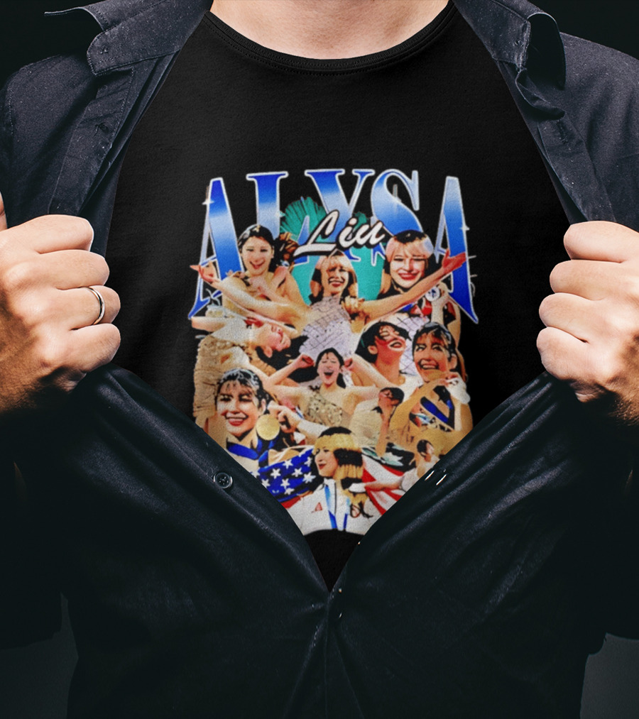 Alysa Liu Celebratory Figure Skating Moments Montage 2026 T-Shirt