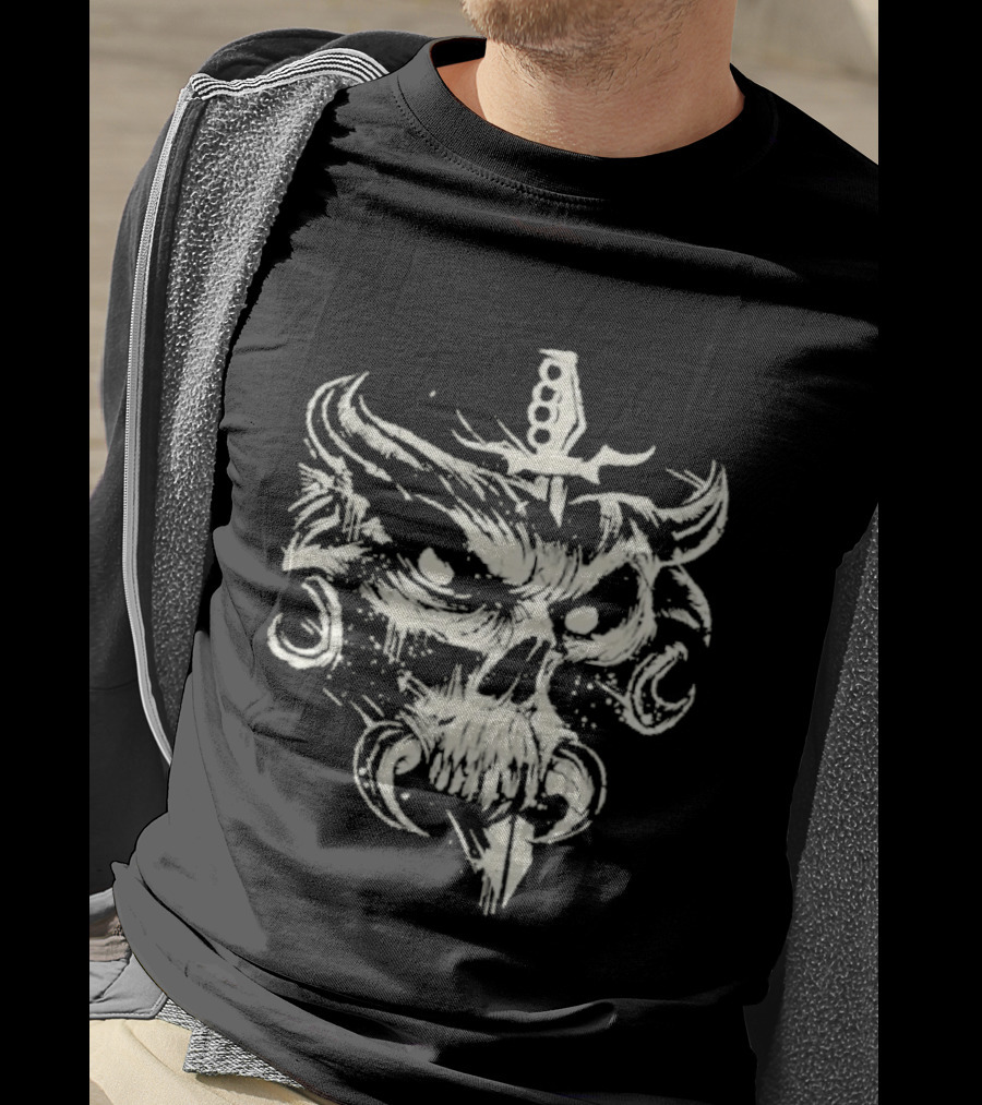 Brock Lesnar Here Comes The Pain Skull Sword T-Shirt