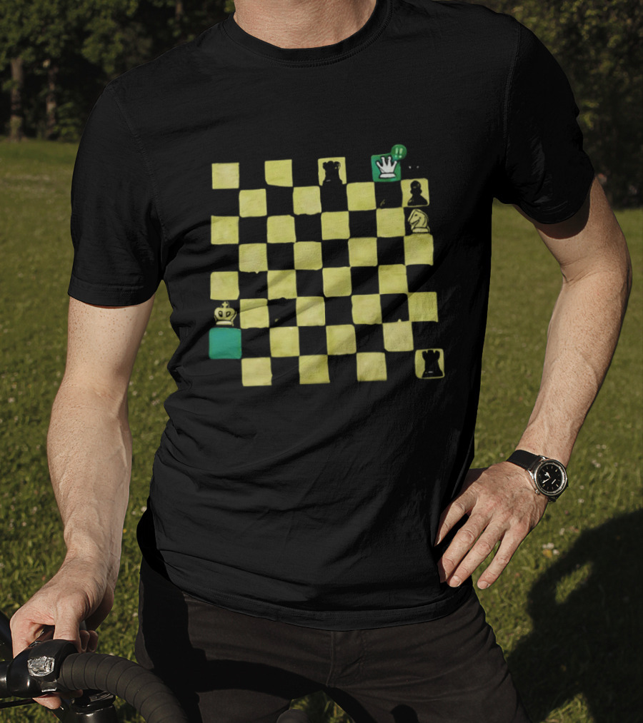 Fog Of War Chessboard Strategy And Obscured Pieces T-Shirt