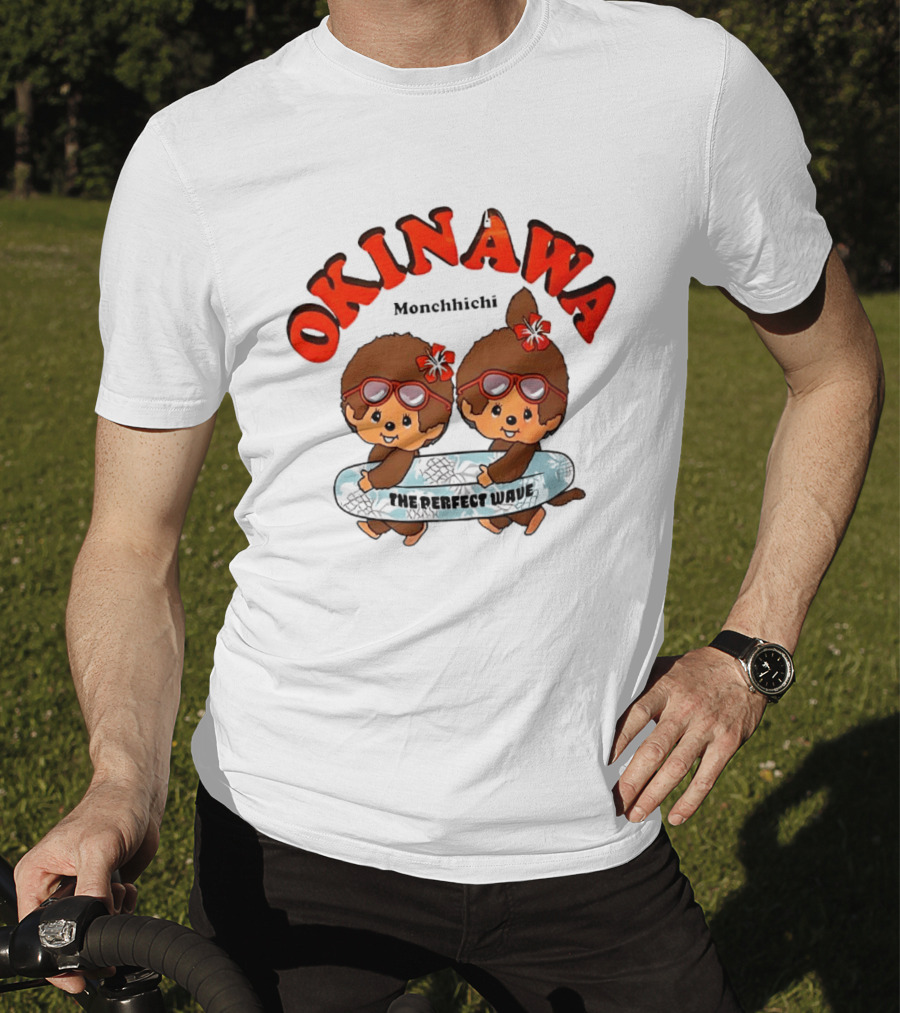 Okinawa Monchhichi Perfect Wave Surfing Duo T-Shirt