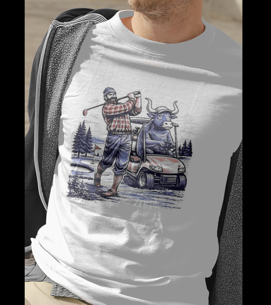 Paul And Babe Lumberjack Golfing Adventure Minnesota T-Shirt