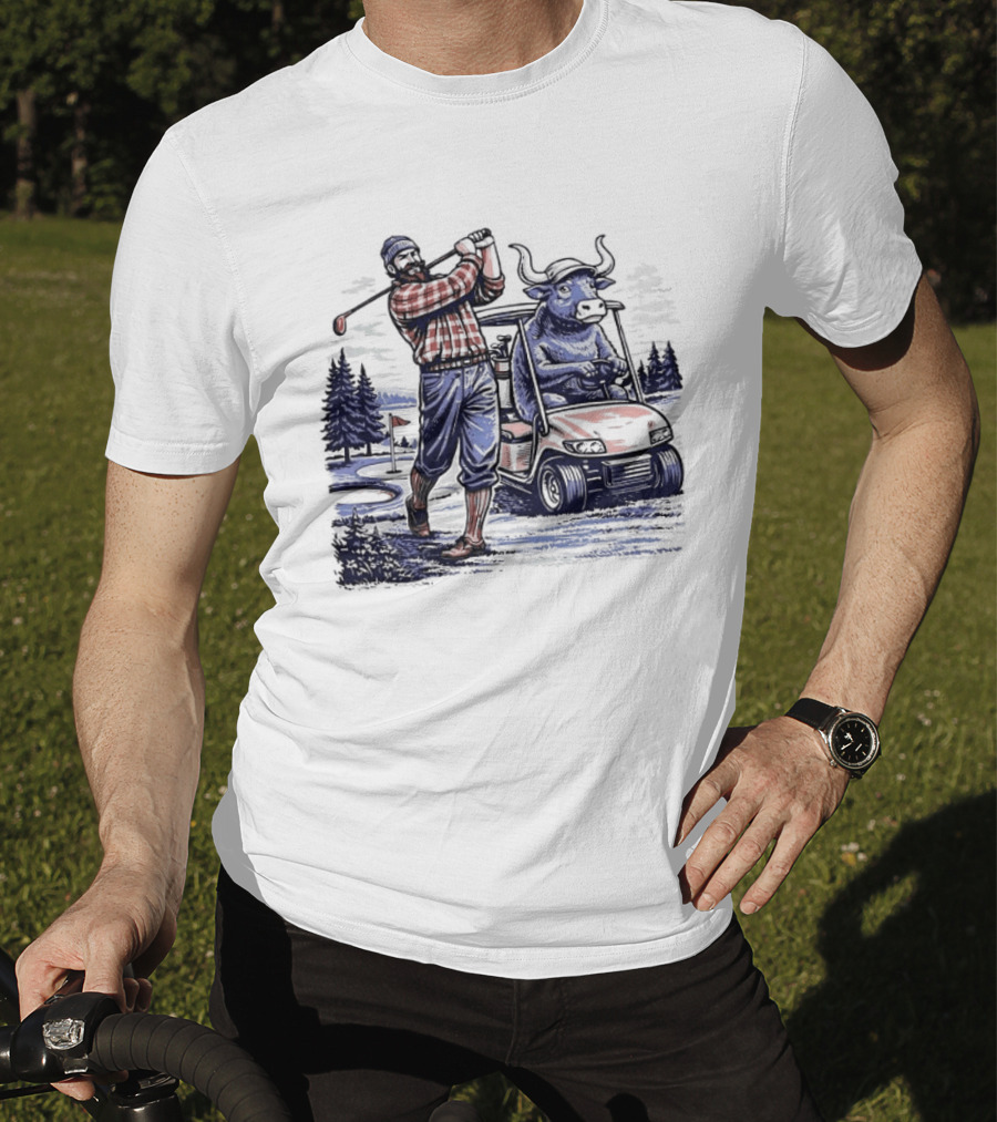 Paul And Babe Lumberjack Golfing Adventure Minnesota T-Shirt