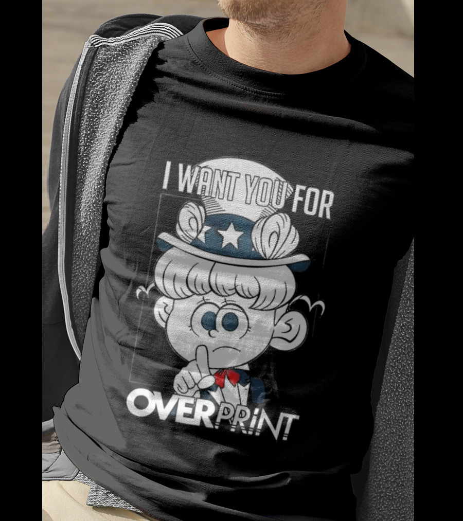 I Want You For Over Print Uncle Pig America T-Shirt