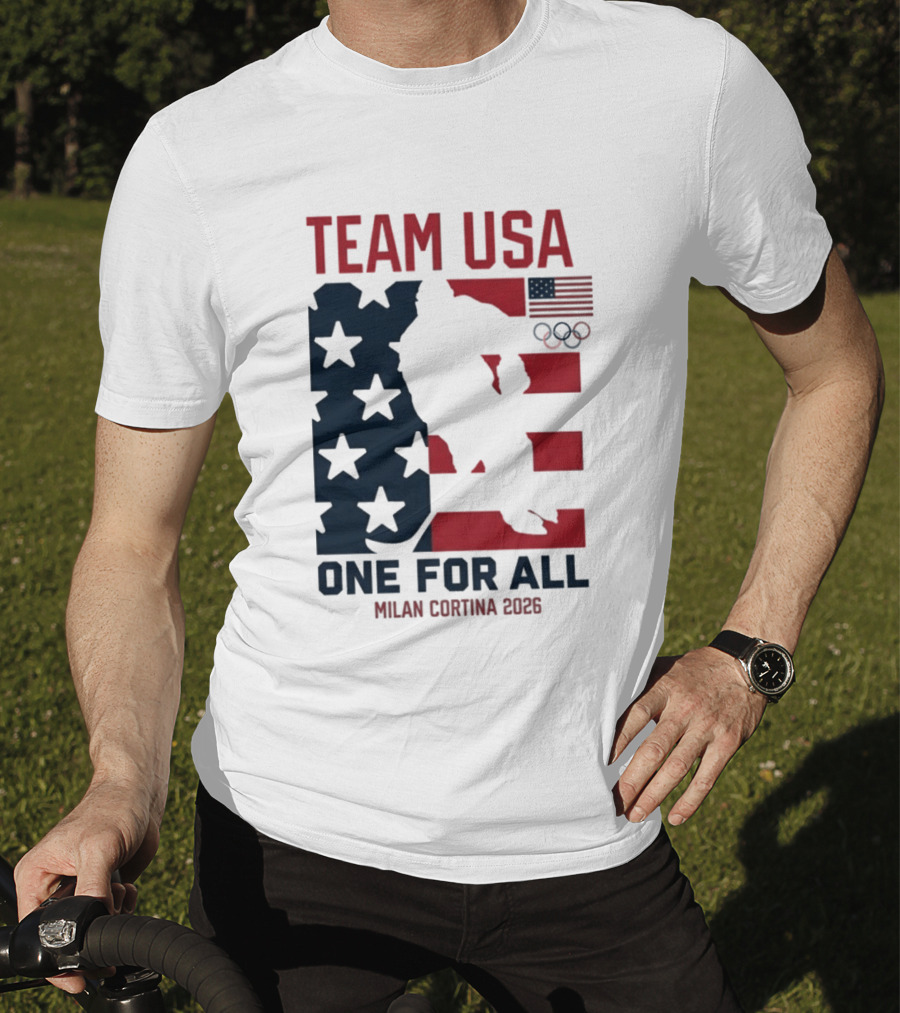 Team USA One For All Milan Cortina 2026 Winter Olympics T-Shirt