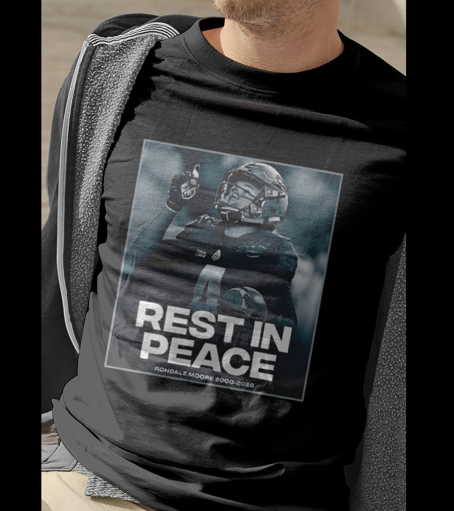 Rondale Moore Rest In Peace Tribute 2000 2026 Football Memorial T-Shirt