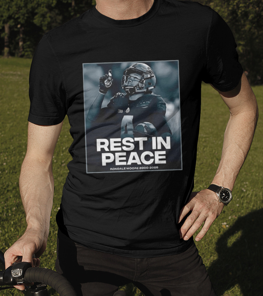 Rondale Moore Rest In Peace Tribute 2000 2026 Football Memorial T-Shirt