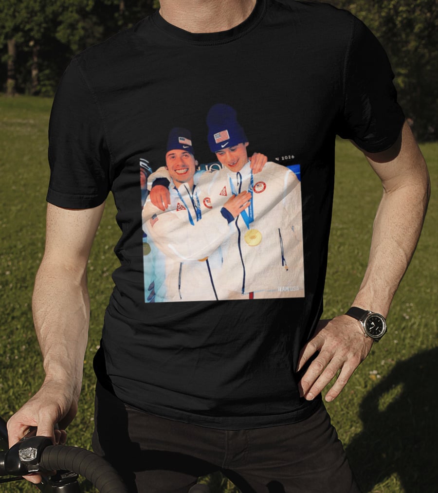 Team USA Golden Goal 2026 Milano Cortina Winter Olympics Celebrating Victory T-Shirt