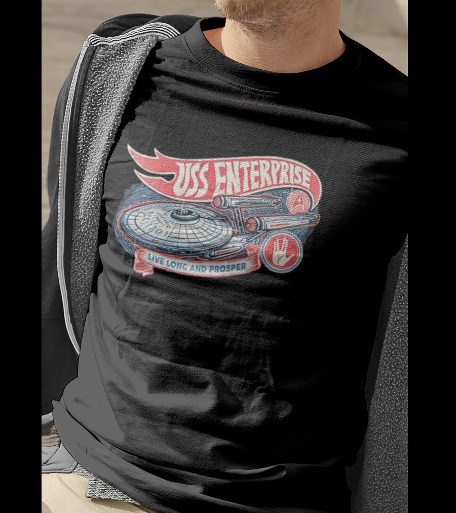 USS Enterprise NCC 1701 Live Long And Prosper T-Shirt
