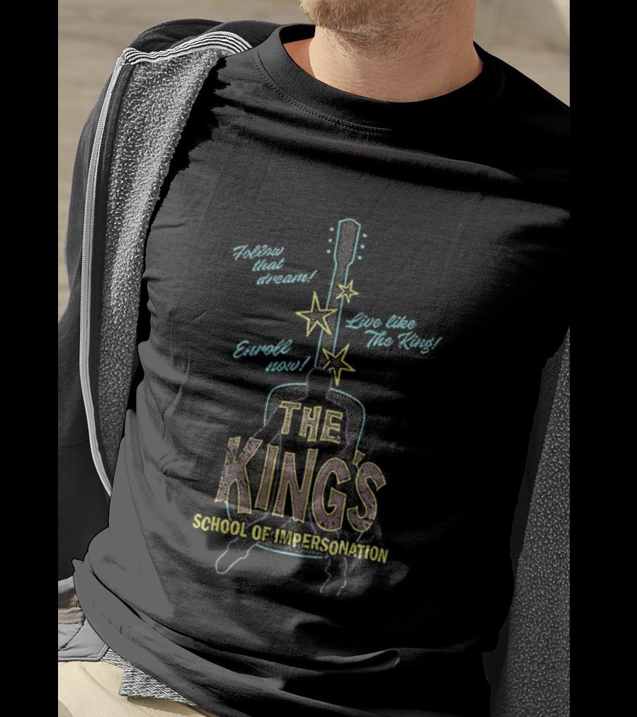 The Kings School Of Impersonation With Guitar And Stars T-Shirt