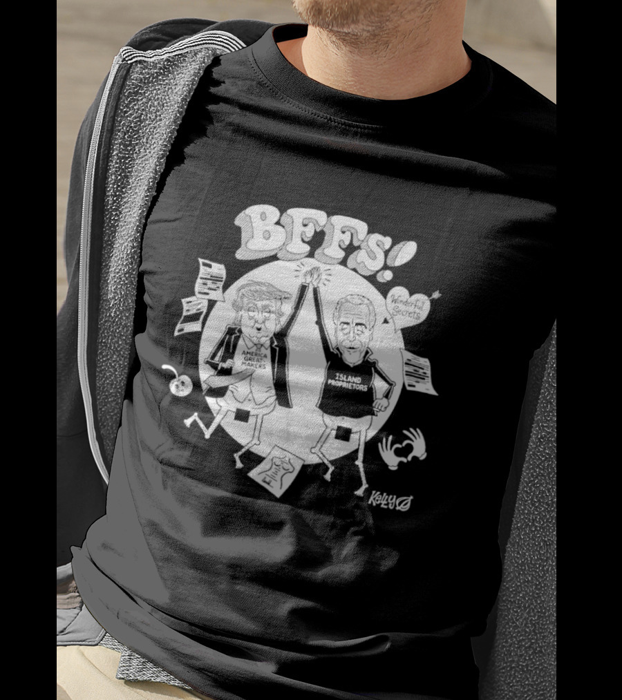 Trump America Great Makes And Jeffrey Epstein Island Proprietors BFFS! Kelly High Five Sketch T-Shirt