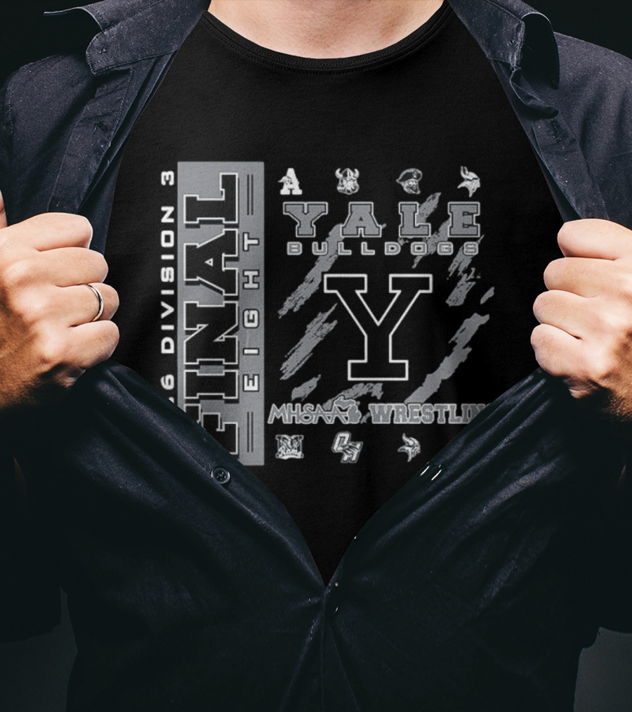 Yale Bulldogs 2026 MHSAA Wrestling Final 8 Division 3 T-Shirt