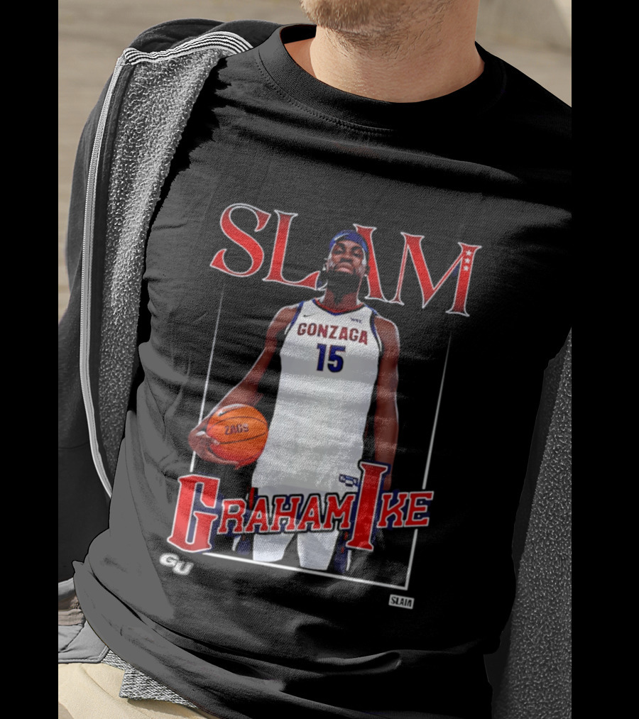Graham Ike Gonzaga Bulldogs Slam Basketball 15 T-Shirt