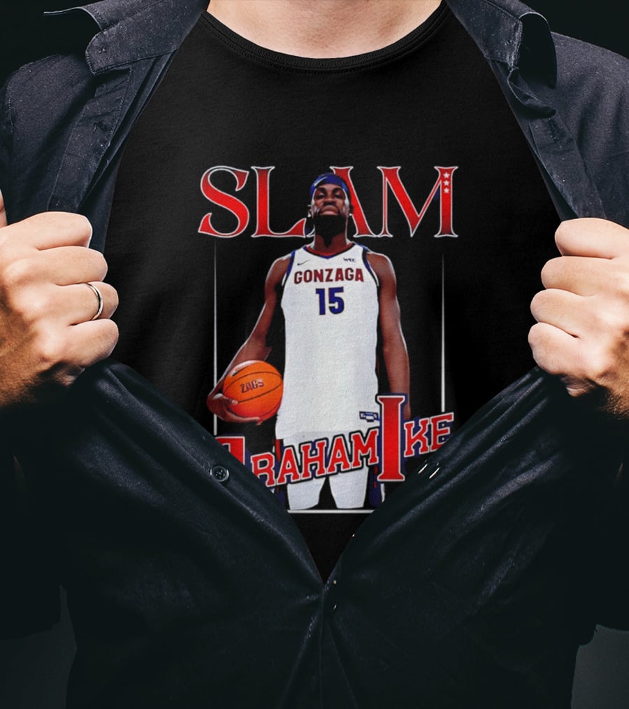 Graham Ike Gonzaga Bulldogs Slam Basketball 15 T-Shirt