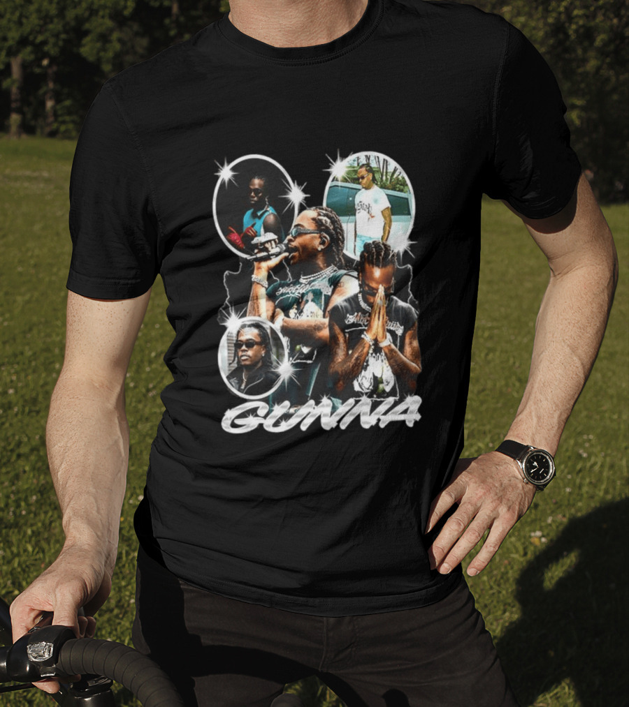 Gunna Rapper Collage With Graphic Styles And Poses T-Shirt