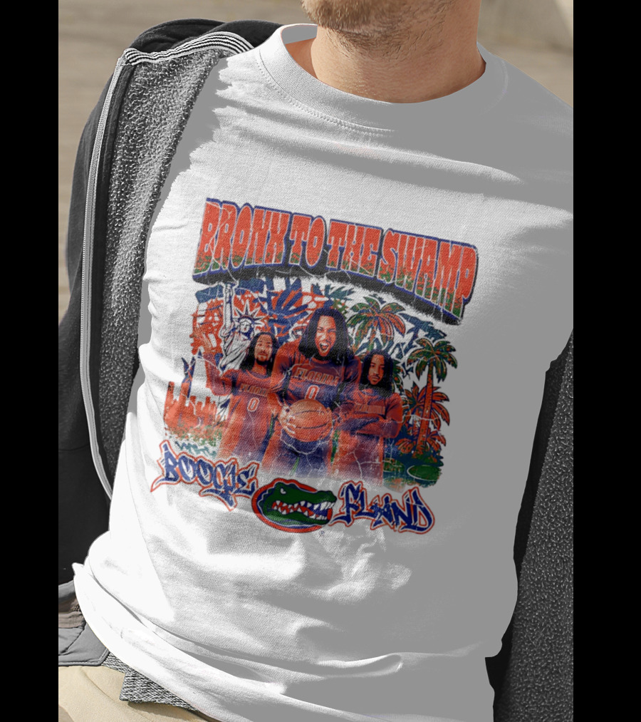 Bronx To The Swamp Boogie Fland Florida Gators Basketball T-Shirt