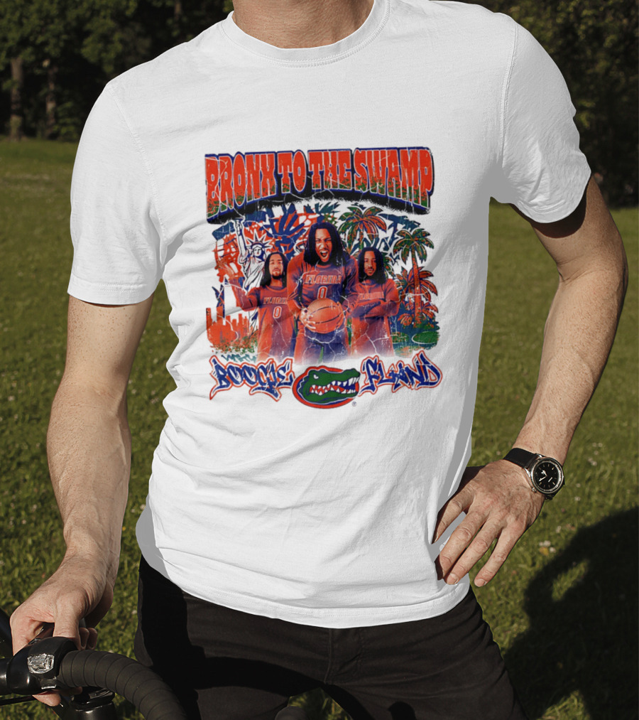 Bronx To The Swamp Boogie Fland Florida Gators Basketball T-Shirt