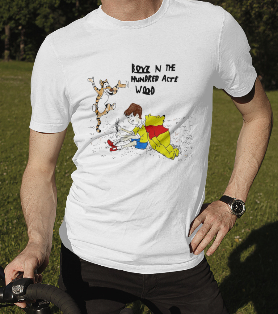 Boyz N The Hundred Acre Wood Bear The Pooh Paint Tigger Friends T-Shirt