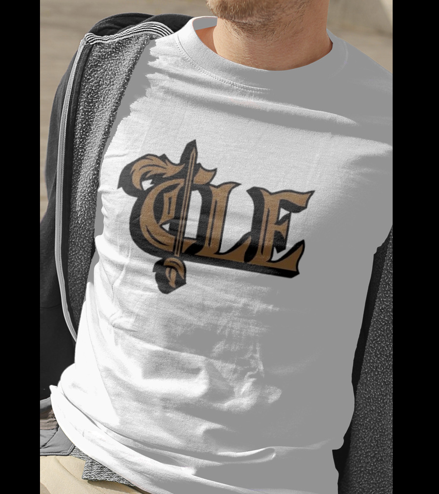 CLE Old English Sword Basketball T-Shirt