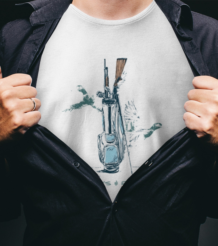 Fairways And Flyways Golf Bag Seafoam T-Shirt