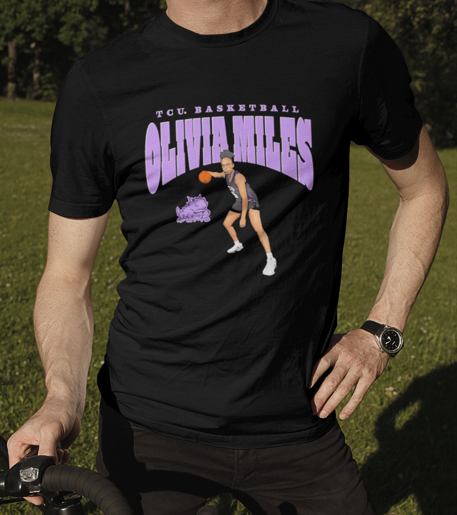 TCU Basketball Olivia Miles Horned Frogs T-Shirt