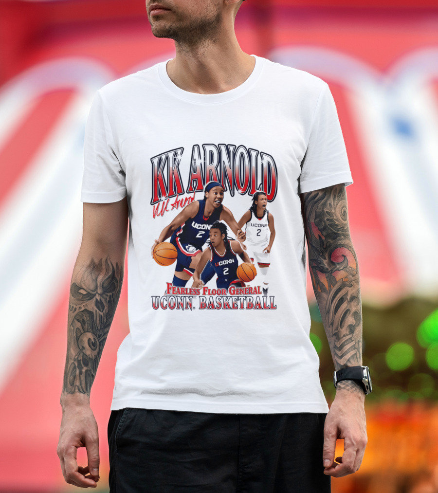 KK Arnold UConn Basketball Fearless Floor General T-Shirt