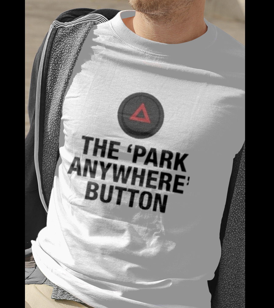 The Park Anywhere Button Red Triangle T-Shirt
