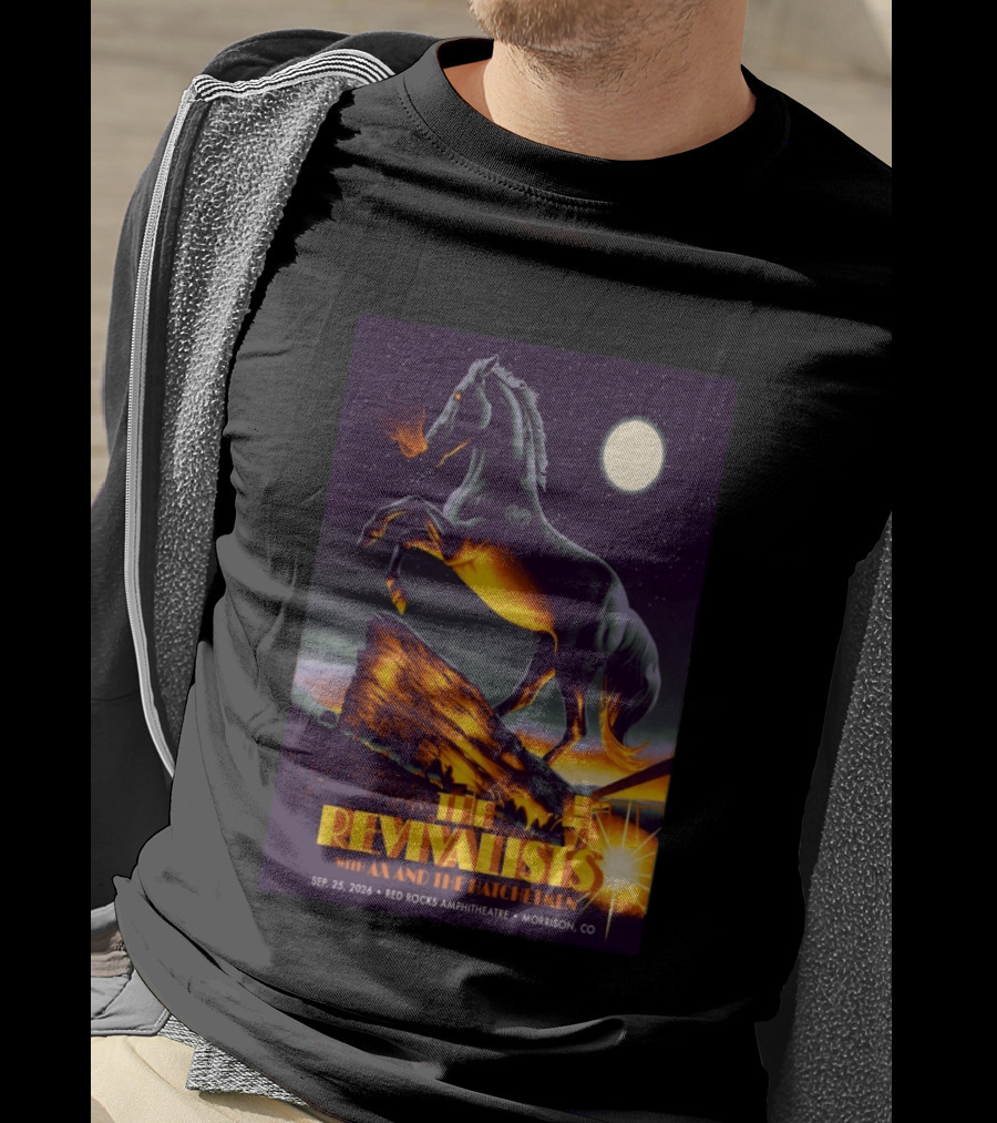The Revivalists With Ax And The Hatchetmen Sept 25 2026 Red Rocks Amphitheatre Morrison CO T-Shirt