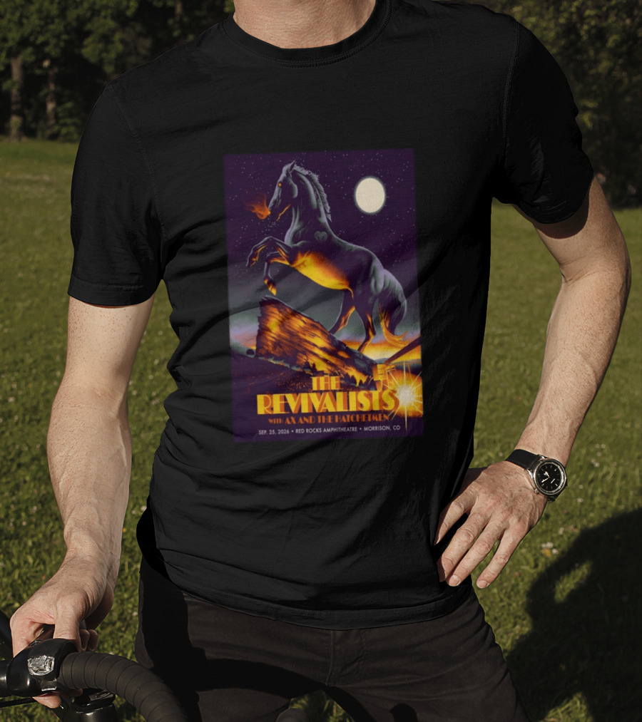 The Revivalists With Ax And The Hatchetmen Sept 25 2026 Red Rocks Amphitheatre Morrison CO T-Shirt