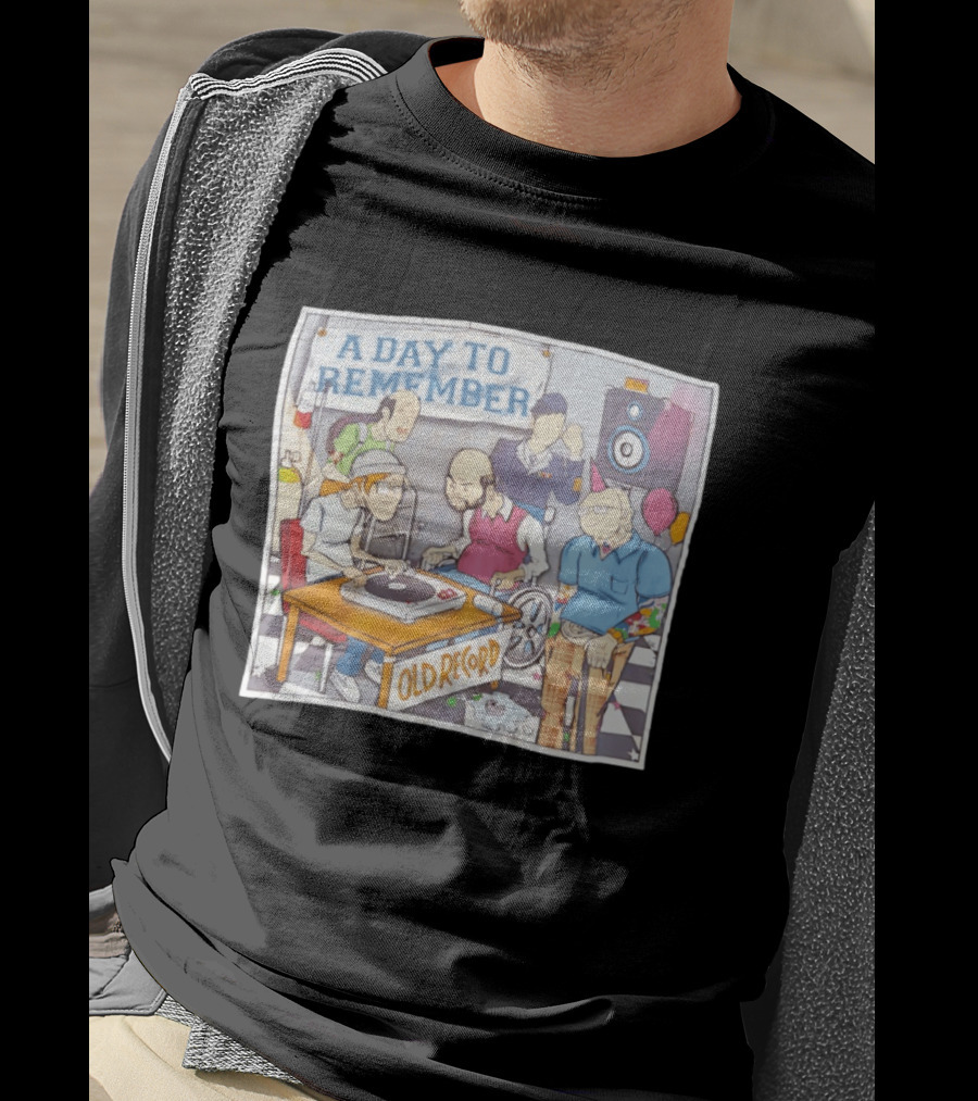 A Day To Remember Old Record Turntable Party Scene T-Shirt
